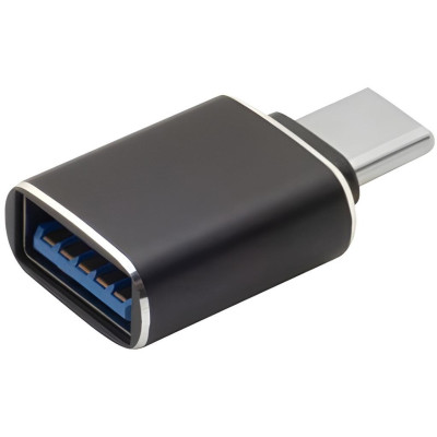BERGE USB-C USB-A adaptér černý mini pro nabíječku notebooku s adaptérem
