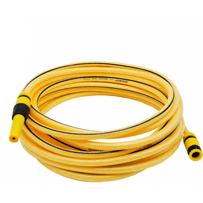 CROWNMAN Zahradní hadice 7,5 m 1/2 PVC s výztuhou z vlákna 1/2 3/4 + konektory SADA