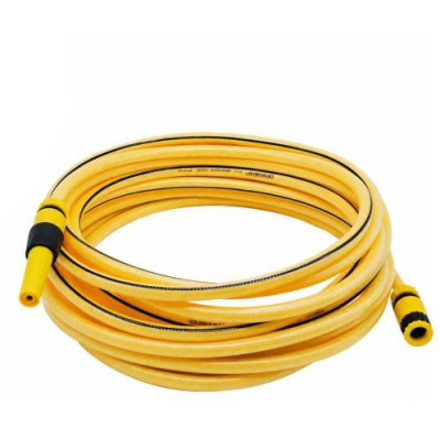 CROWNMAN Zahradní hadice 7,5 m 1/2 PVC s výztuhou z vlákna 1/2 3/4 + konektory SADA