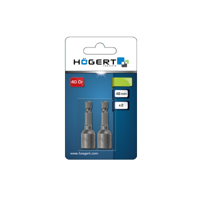 Nástrčná hlavice s magnetem 10 mm, 1/4″, 2 ks