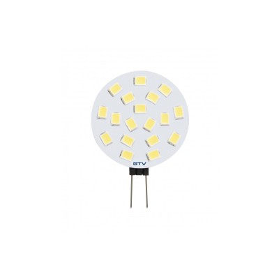 LED SVĚTELNÝ ZDROJ, A-G, G4, 3000K, 2,5W, DC12V, 180°, 250lm