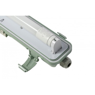 Voděodolné svítidlo HELIOS-LED 136 BIS, T8 LED, G13, AC 220–240 V, 50/60 Hz, IP65, ABS/PS, s kabeláží