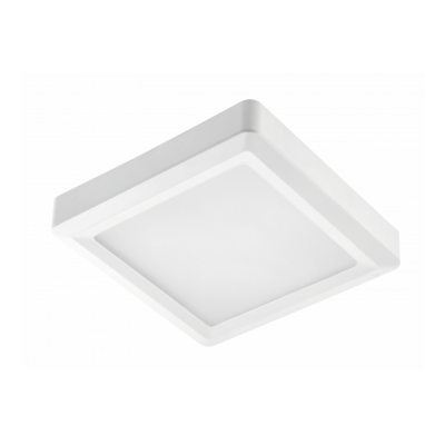LED svítidlo LOUIS typ downlight, IP54, 6 W, 480 lm, AC 176–264 V, 50/60 Hz, 120°, 4000 K, montáž na omítku, čtverec