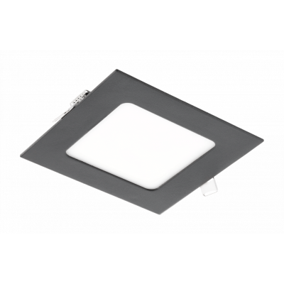 MATIS PLUS LED svítidlo, podhledové svítidlo, 7W, černá, 3000K, 560lm, AC220-240V, zadlabací svítidlo, IP20, 120°