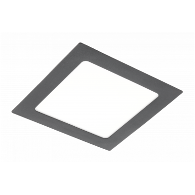 MATIS PLUS LED svítidlo, stropní svítidlo, 13W, černá, 4000K, 1020lm, AC220-240V, zadlabací svítidlo, IP20, 120°