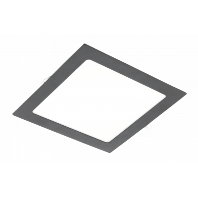 MATIS PLUS LED svítidlo, stropní svítidlo, 19W, černá, 4000K, 1520lm, AC220-240V, zadlabací svítidlo, IP20, 120°