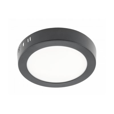 LED svítidlo ORIS PLUS, podhledové svítidlo, 13W, černá, 4000K, 1020lm, AC220-240V, povrchová montáž, IP20, 120°