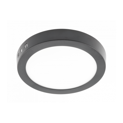 LED svítidlo ORIS PLUS, podhledové svítidlo, 19W, černá, 3000K, 1520lm, AC220-240V, povrchová montáž, IP20, 120°
