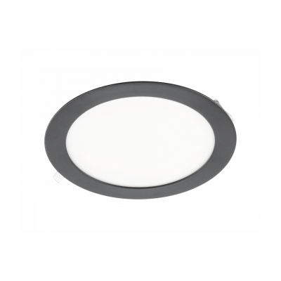 LED svítidlo ORIS PLUS, podhled, 13W, černá, 3000K, 1020lm, AC220-240V, zapuštěné, IP20, 120°