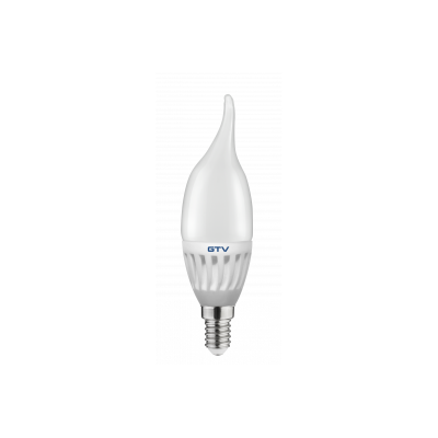 LED SVĚTELNÝ ZDROJ, KERAMICKÝ, A-G, C37L, 3000K, E14, 10,0W, AC180-250V, 160°, 1000lm, 80mA