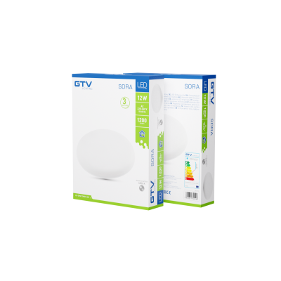 LED svítidlo SORA typ downlight, IP54, 12 W, 1200 lm, AC 220–240 V, 50/60 Hz, 120°, 4000 K, vestavné, kruhové