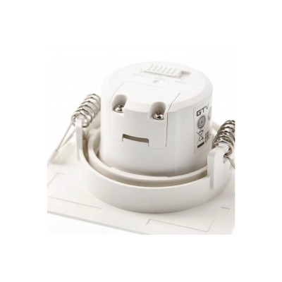 VOLARE LED svítidlo, čtvercové, downlight, CCT, 7W, 630lm, AC220-240V, PF 0.5, RA 80, IP20, 38°