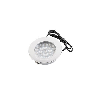 LED svítidlo palleda, 3000K, 1,5W, 12v. chrom, bez VZDÁLENOSTI IP44