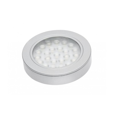 Stříbrné zapuštěné LED svítidlo se vzdáleností Vasco, 12V DC, 1.7W, 24 SMD3528, teplá bílá, 200cm