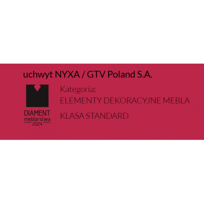 Nábytková rukojeť GTV NYXA, C 320 mm, L 330 mm, ZnAl, matná černá