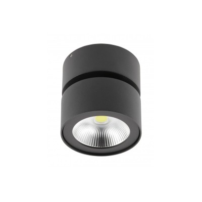 LED svítidlo BIANCO, 15 W, 1500 lm, AC 220–240 V, 50/60 Hz, PF 0, 5, Ra≥80, IP20, IK06, 36°, 4000 K, kruhové, černé