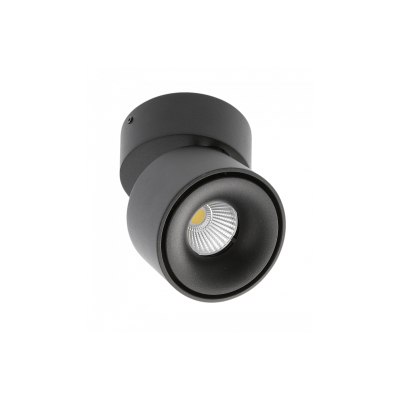 LED svítidlo BIANCO, 8 W,680 lm, AC 220–240 V, 50/60 Hz, PF 0,9, Ra≥80, IP20, IK06, 36°, 4000 K, kruhové, černé