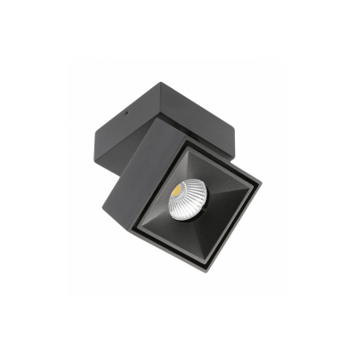 LED svítidlo BIANCO CCT, 8W, 680lm,AC220-240V,50/60 Hz,Ra≥80,IP20,36°,2700/3300/4000K,čtvercový,černý