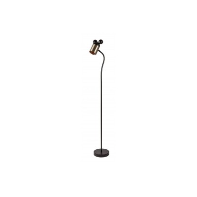 Stojací lampa MYŠ, 0086, max.250V, 50/60Hz, 1*E27, max.25 W, IP20, prům.8 cm, černá/zlatá