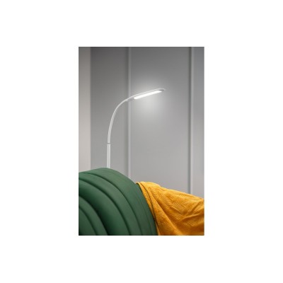 Stojací lampa YORK, 10 W, 900 lm, AC 220–240 V, 3 stmívatelná, 3-CCT, dálkové ovládání, PF 0,5, Ra 85, bílá