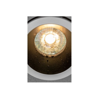 Stropní bodové svítidlo ELVA, IP54, kulaté, Ø 85x45 mm, bílé/černé