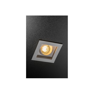 Stropní bodové svítidlo RUBIO, 102x102 mm, IP20, čtvercové, jednoduché, bílé