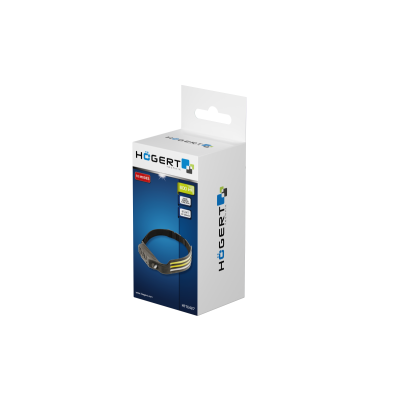 Čelová lampa COB SMD USB, 10 funkcí