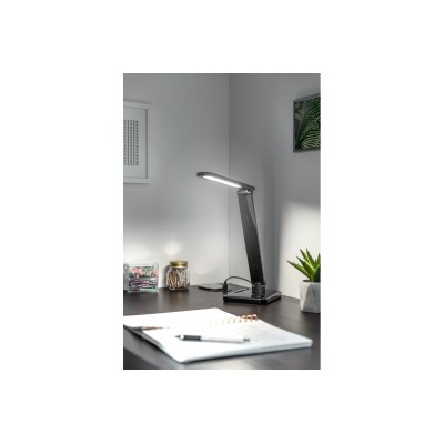 Stolní lampa HIKARI LED, 6 W, 400 lm, AC 220–240 V, 50/60 Hz, CCT, černá