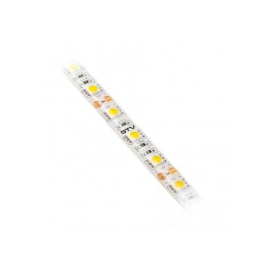 Flash Strip 5050, 300 LED teplá bílá, 72W, vodotěsný 10mm, Roll 5m, 12V