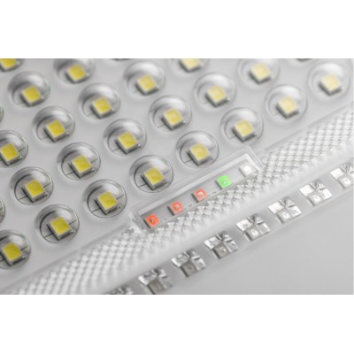 Solární LED reflektor BRAVOS, 100W, 1000lm, 6400K, IP65, 120°, solární panel, dálkové ovládání, 3r