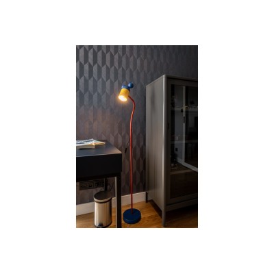 Stojací lampa MYŠ , 0420, max.250V, 50/60Hz, 1*E27, max.25 W, IP20, prům.8 cm, námořnická / žlutá