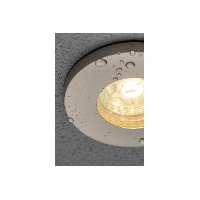 Vestavné stropní bodové svítidlo MAREA, IP54/IP20, kulaté, nerez