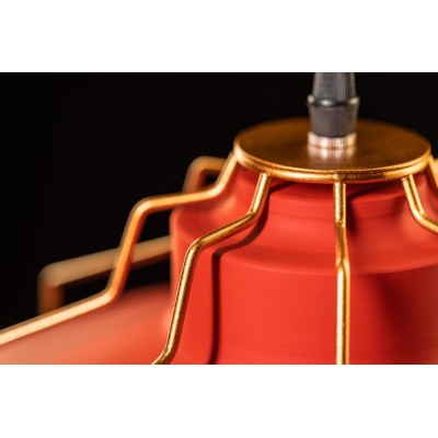 Stropní svítidlo GOA 3536, AC 220–240 V, 50/60 Hz, 1*E27, IP20, prům. 32 cm, jednoduché, červené