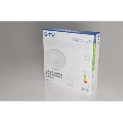 Stropní světlo ITALIA LED s pohybovým čidlem, 12 W, 900 lm, IP20, AC 220–240 V, 50/60 Hz, 360°, 4000 K