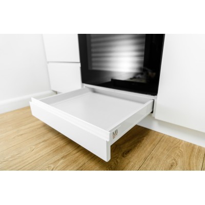 Modern box čtvercový 550 mm nízký 40 kg bílý