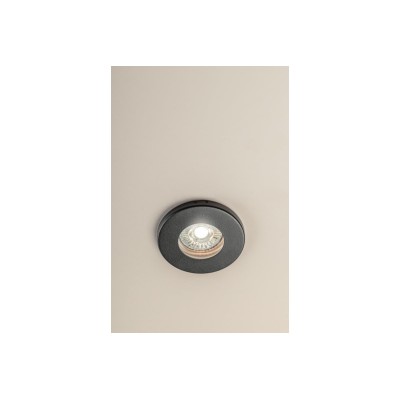 MAREA zapuštěné stropní bodové svítidlo, IP54/IP20 kulaté, černé