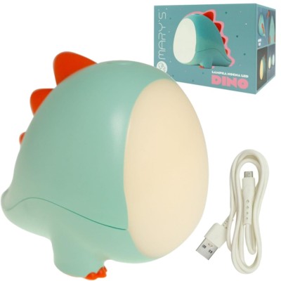 ECOLIGHT Dětská noční LED lampa DINO GREEN