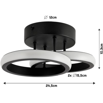 BERGE LED stropní svítidlo SACRAMENTO 24W