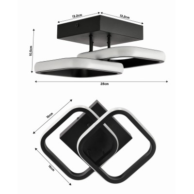 BERGE LED stropní svítidlo UTAH 27W