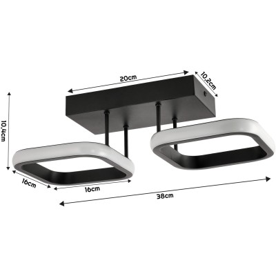 BERGE Stropní LED svítidlo PHOENIX 27W