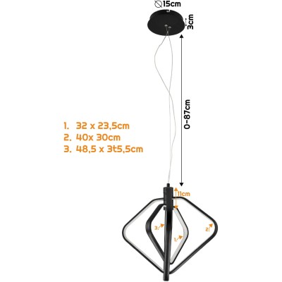 BERGE Stropní LED lampa 36W Jacksonville CCT