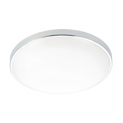 ATOL stropní svítidlo, LED, 32W, 2560lm, 4000K, AC220-240V, IP54, Ø400mm, chrom