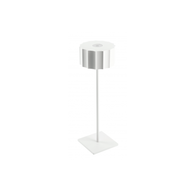 LED stolní lampa AZELIA , 2,5W, 200lm, DC 5V, 1A,4000 K, baterie 4000 mAh, stmívatelná bílá