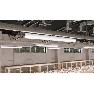 Hermetické svítidlo FARM, LED, 50W, 7500lm, 4000K, AC220-240V, IP65, IK08, PMMA