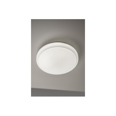 ROSALI LED stropní svítidlo, Ø340mm, 4000K, 24W, 1920lm, AC180-250V, 50/60 Hz, PF 0,5, IP44, kulaté, bílé,3y