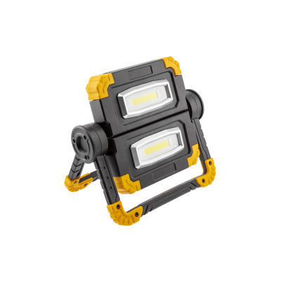 WORKY LED světlomet, 2x10W COB, 1200lm, 6400K, Powerbank 5000mAh 5V 1A, USB-C, IP44