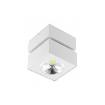 LED svítidlo BIANCO, 15 W, 1500 lm, AC 220–240 V, 50/60 Hz, PF 0,5, Ra≥80, IP20, IK06, 36°, 4000 K, čtverec, bílé