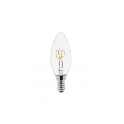 LED SVĚTELNÝ ZDROJ, FILAMENT, SPIN, C35, E14, 3.0W, 165lm, 2200K, AC220-240V, 360°