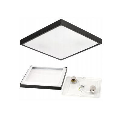 BERGE LED plafond 2xE27 IP20 LARI-S BLACK