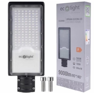 ECO LIGHT Pouliční LED lampa 100W